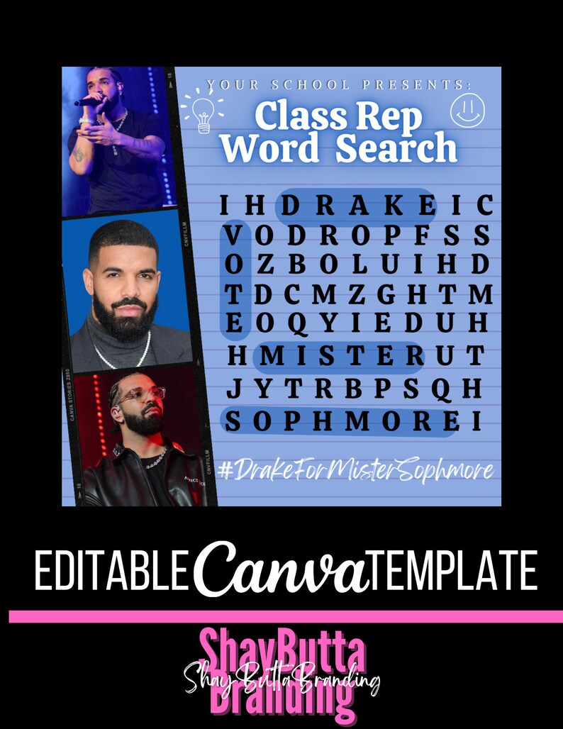 Rep Search Flyer Editable Mister Class Flyer | Do-it-yourself (DIY) | Vote for Me ...