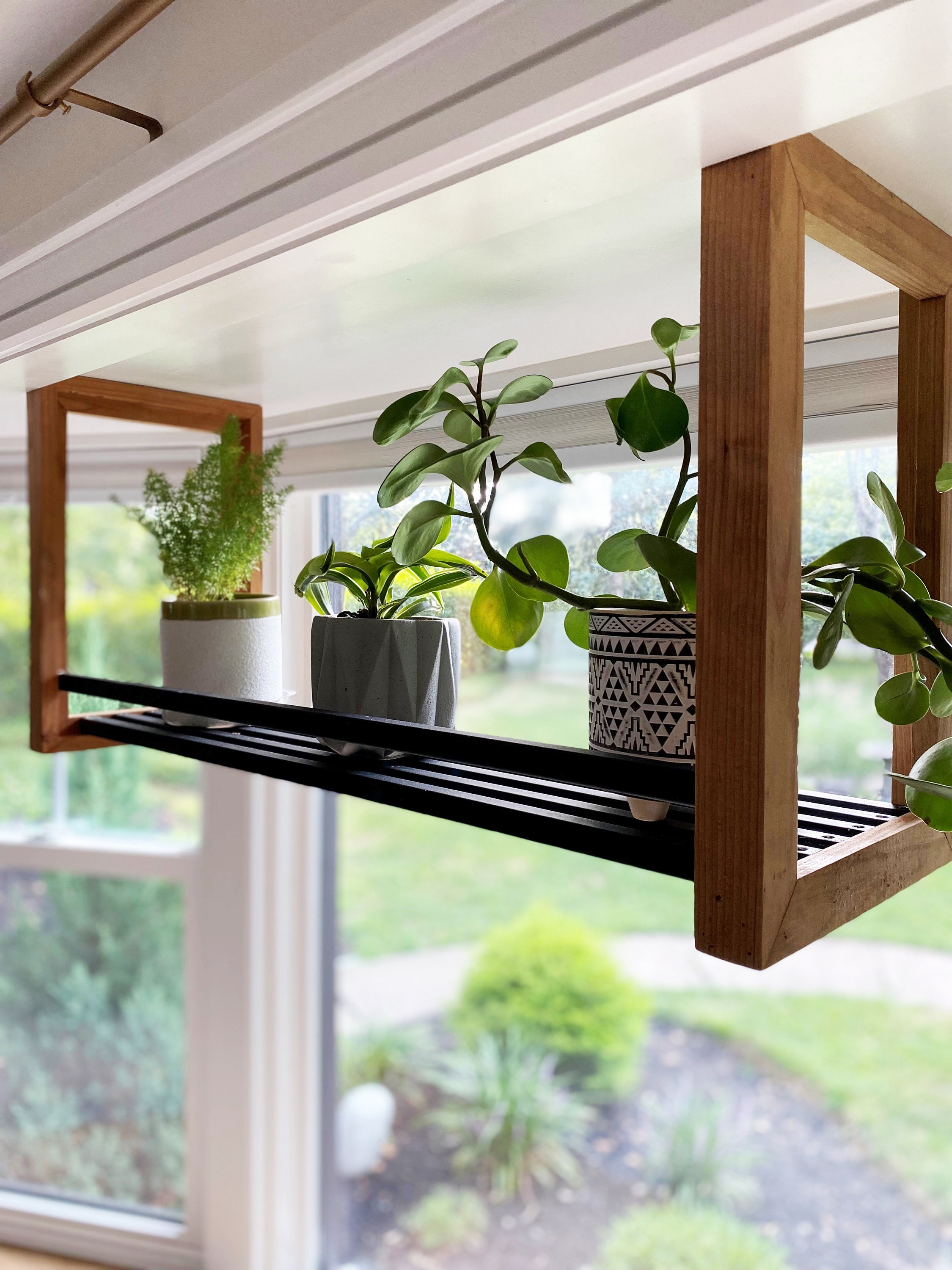 Modern Plant Shelf Plant Shelf Window Shelf Hanging Plant Etsy