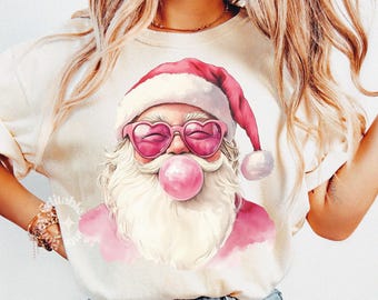 Coquette Santa PNG - Weihnachtsillustrationen als digitale Datei