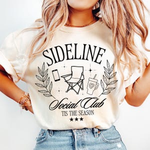 Sideline Social Club PNG, Soccer Mom Sweatshirt, Baseball Mom png, Football Mom tshirt, Social Club Baseball png, Download