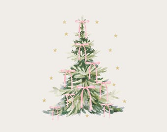 Kokette Weihnachten PNG-Datei, rosa Schleifen-Weihnachtsbaum-Sublimation, trendige Weihnachtszeit, rosa Weihnachten png, DIGITAL DOWNLOAD