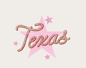Texas T-shirt Design Distressed PNG – Western Cowgirl Shirt Graphic (Instant Download)