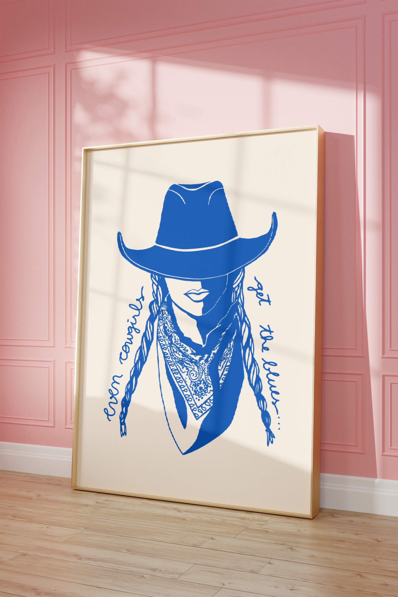 Even Cowgirls Get the Blues Print Western Retro Poster - Etsy