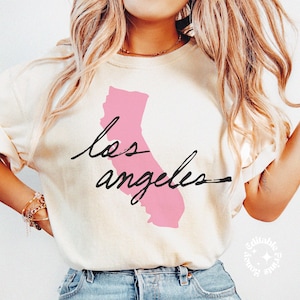 ロサンゼルス カリフォルニア マップ png ファイル、ピンクのロサンゼルス カリフォルニア マップ クリップアート、かわいいトレンディなカリフォルニア マップ png 透明、デジタル ダウンロード