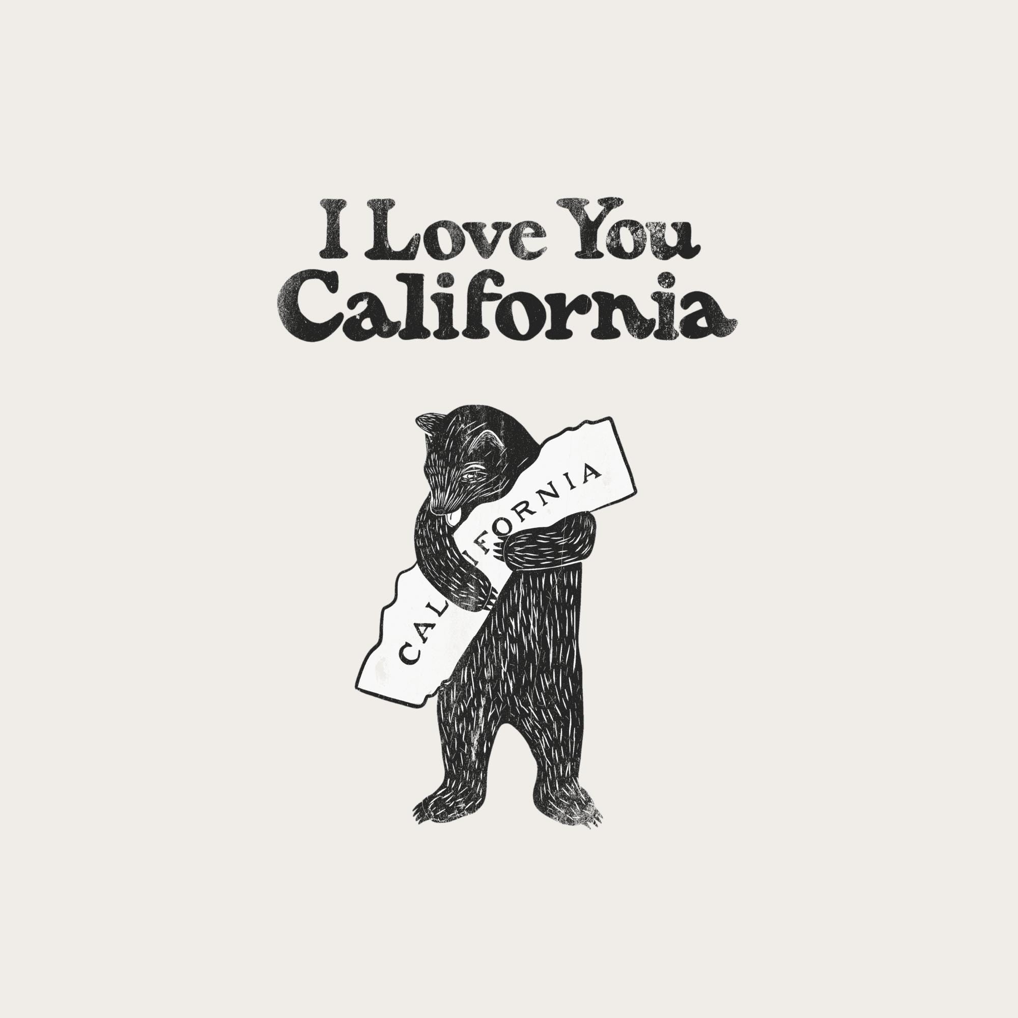 I Love You California Flag - Etsy