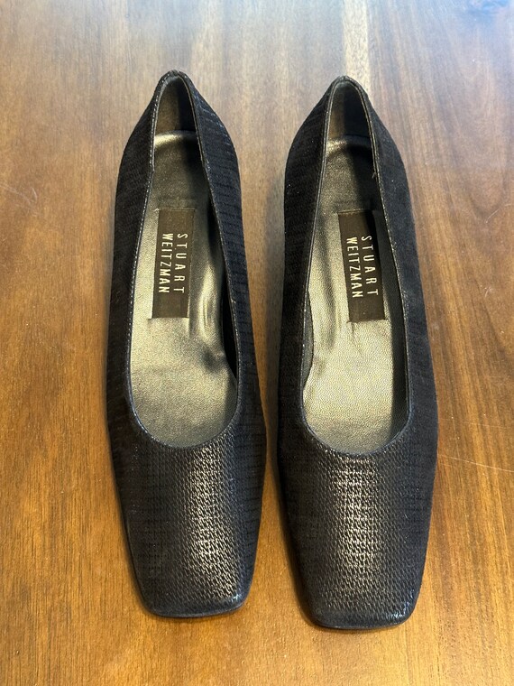 Stuart Weitzman Vintage Black Women's Low Heel Sh… - image 3