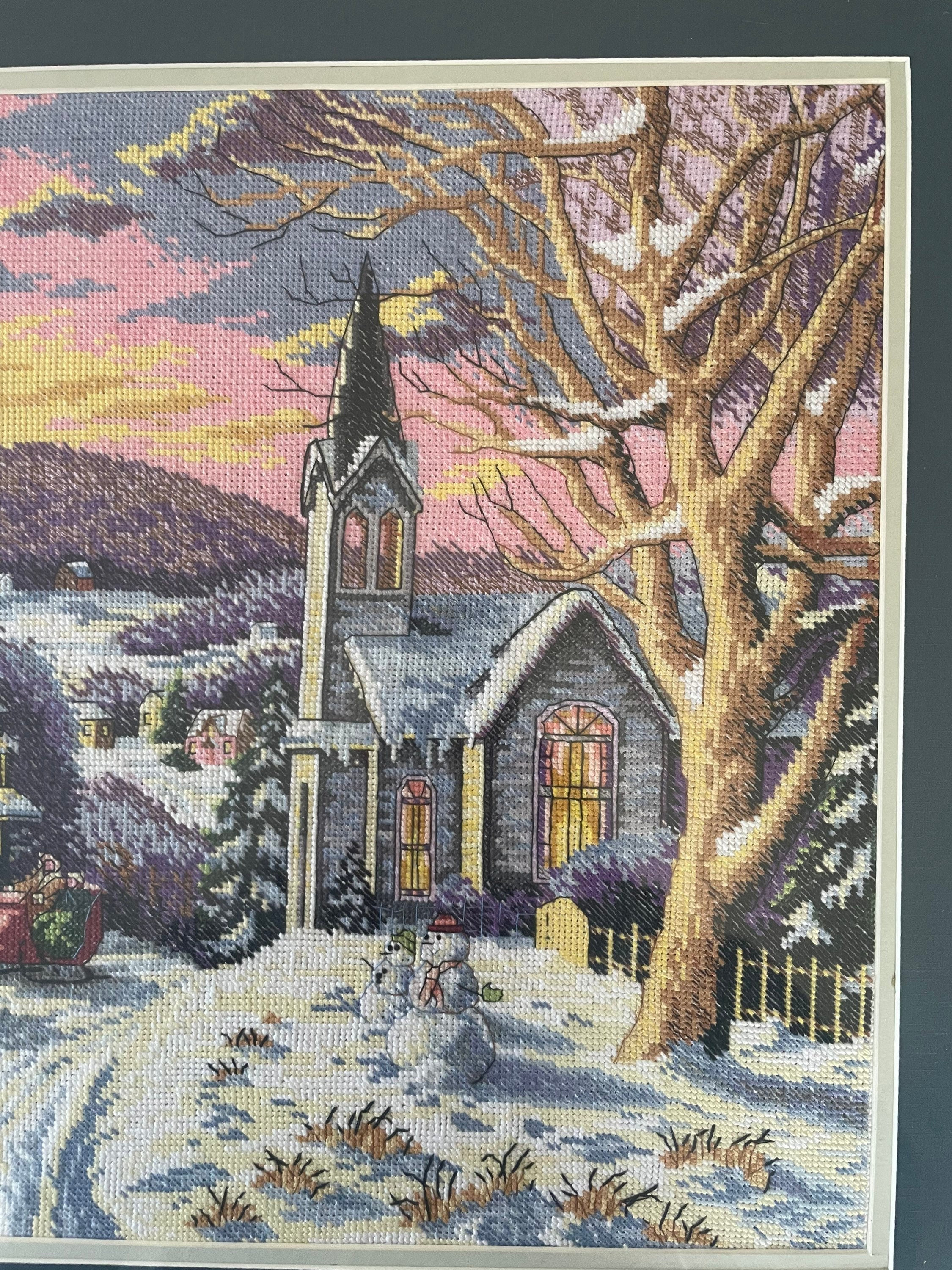 Joy Sunday Completed Cross Stitch Picture - Etsy