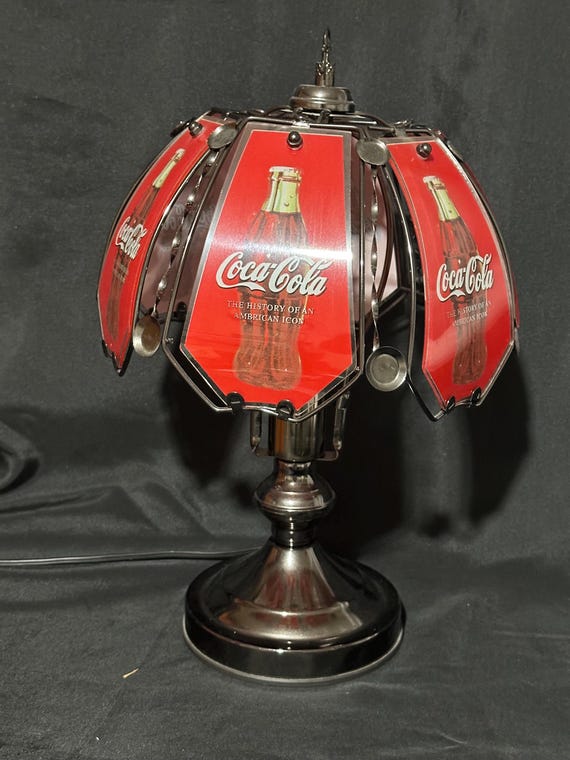 Vintage 90's Coca-cola Bottle Tiffany Style Touch Lamp - Etsy