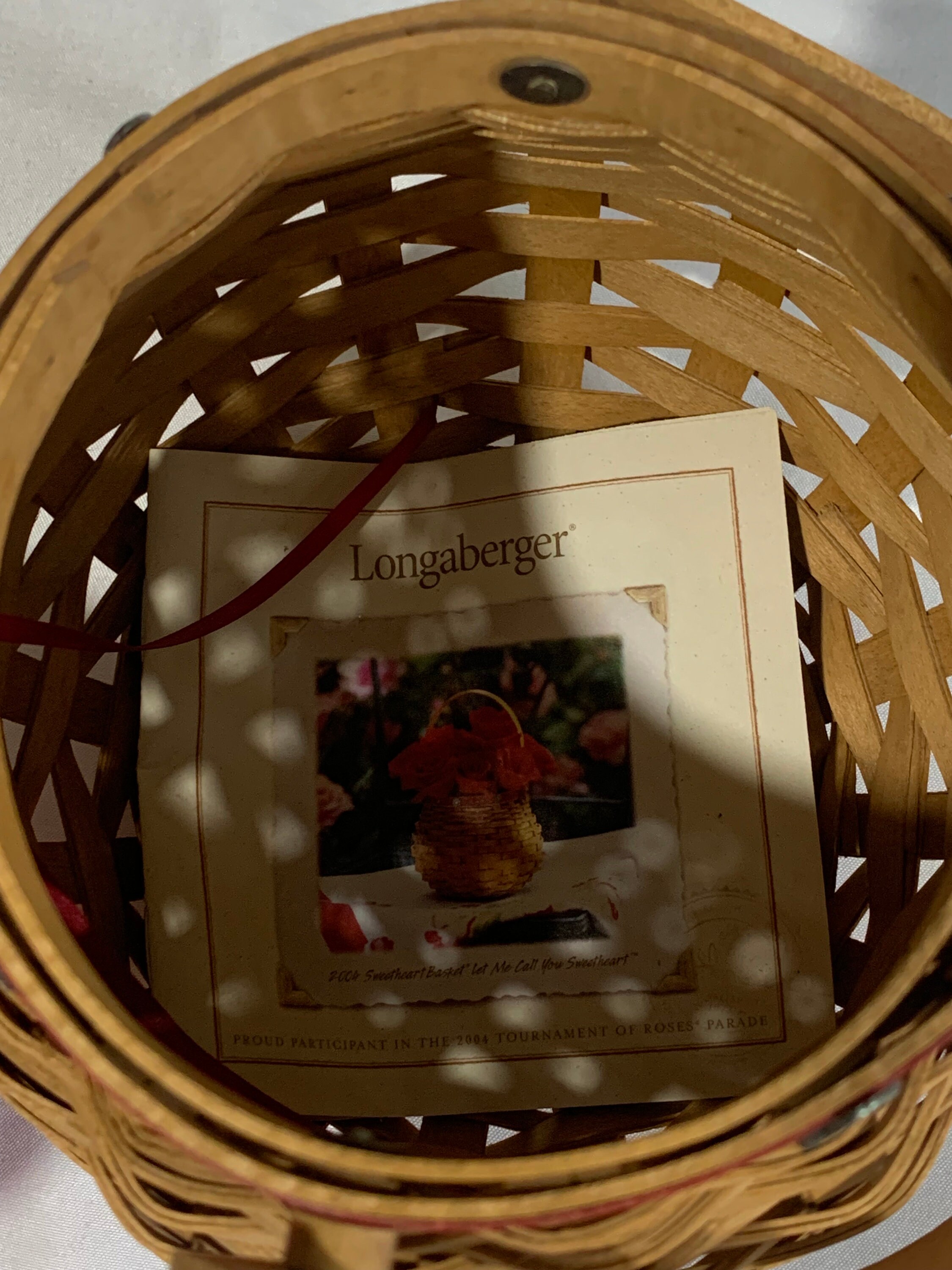 Longaberger Pasedena Tournament of Roses Basket - 2004 - Etsy