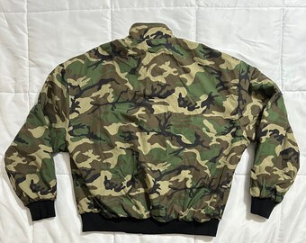 Vintage US Army 1 JH Design Nascar Racing Jacket Reversible - Size