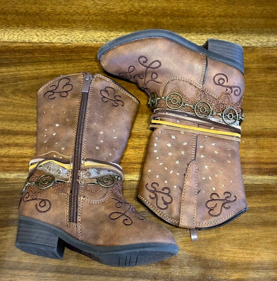 Rodeo Roper Girls Carousel Western Fashion Boots … - image 2