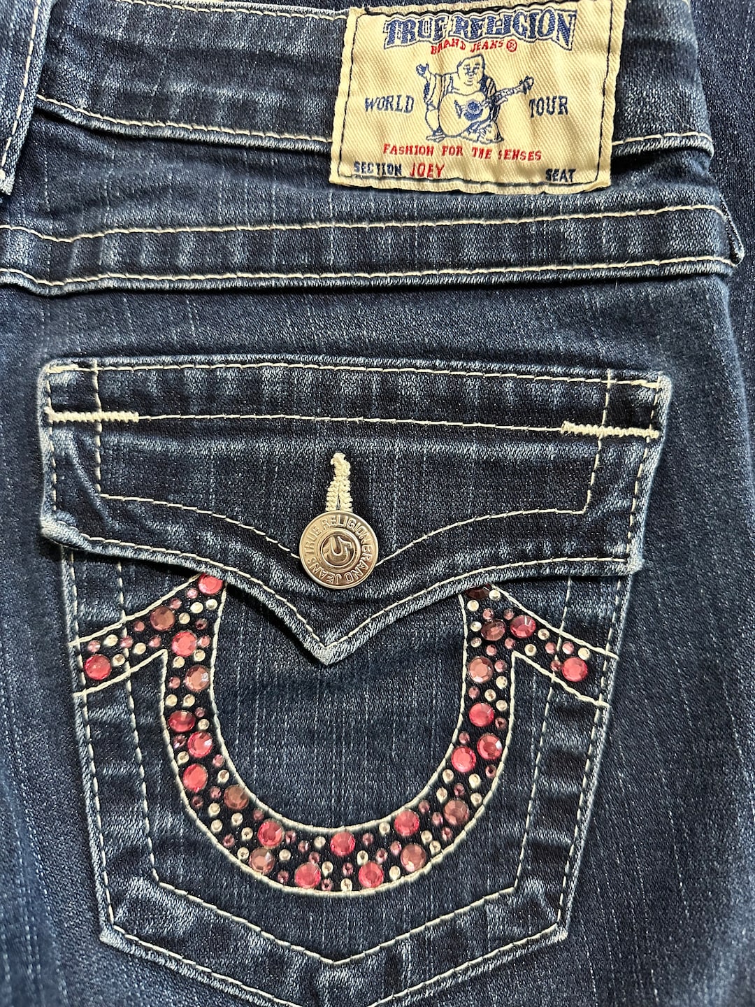 開催中セール一覧 True Flare Jewels Pink Rise Low Wash Dark Joey Religion パンツ