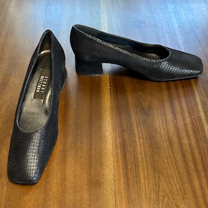 Stuart Weitzman Vintage Black Women&#39;s Low Heel Shoes - size 7.5