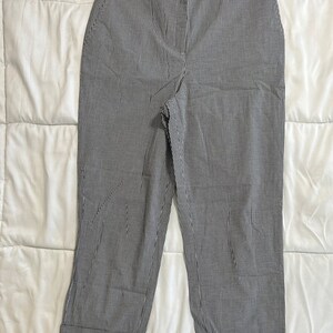 Jones New York Sport Small Check Stretch Pants - size 12 - NWOT