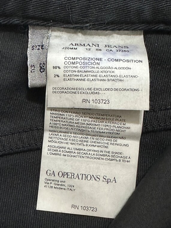 Armani Black Button Fly Jeans - Tag Size 30 - Etsy