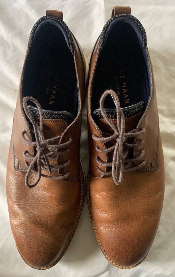Cole haan Osborn plain toe derby Cole Haan Osborn Grand 360 Plain Toe Oxford British Tan  main image 3
