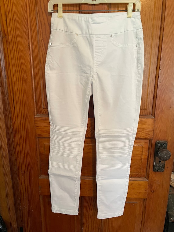 Tribal Pullon White Jean Size 2- NWOT - image 1