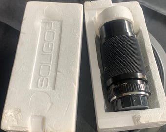 Soligor Macro 80-200mm Zoom f/4.5 Camera Lens with K Mount in Original Box.