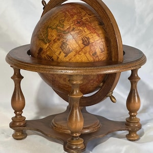 Vintage Italian Zodiac World Globe - Etsy
