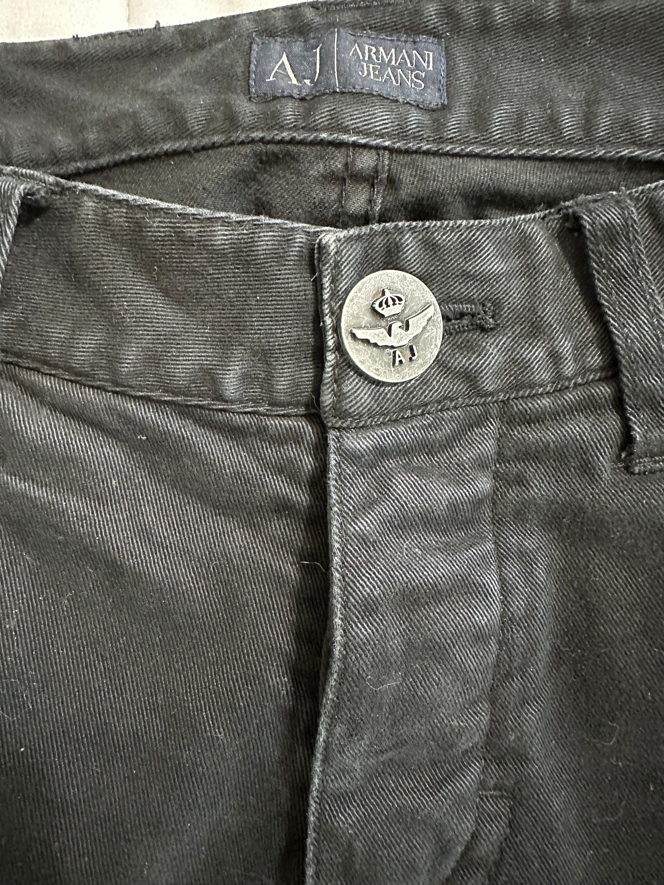 Armani Black Button Fly Jeans - Tag Size 30 - Etsy
