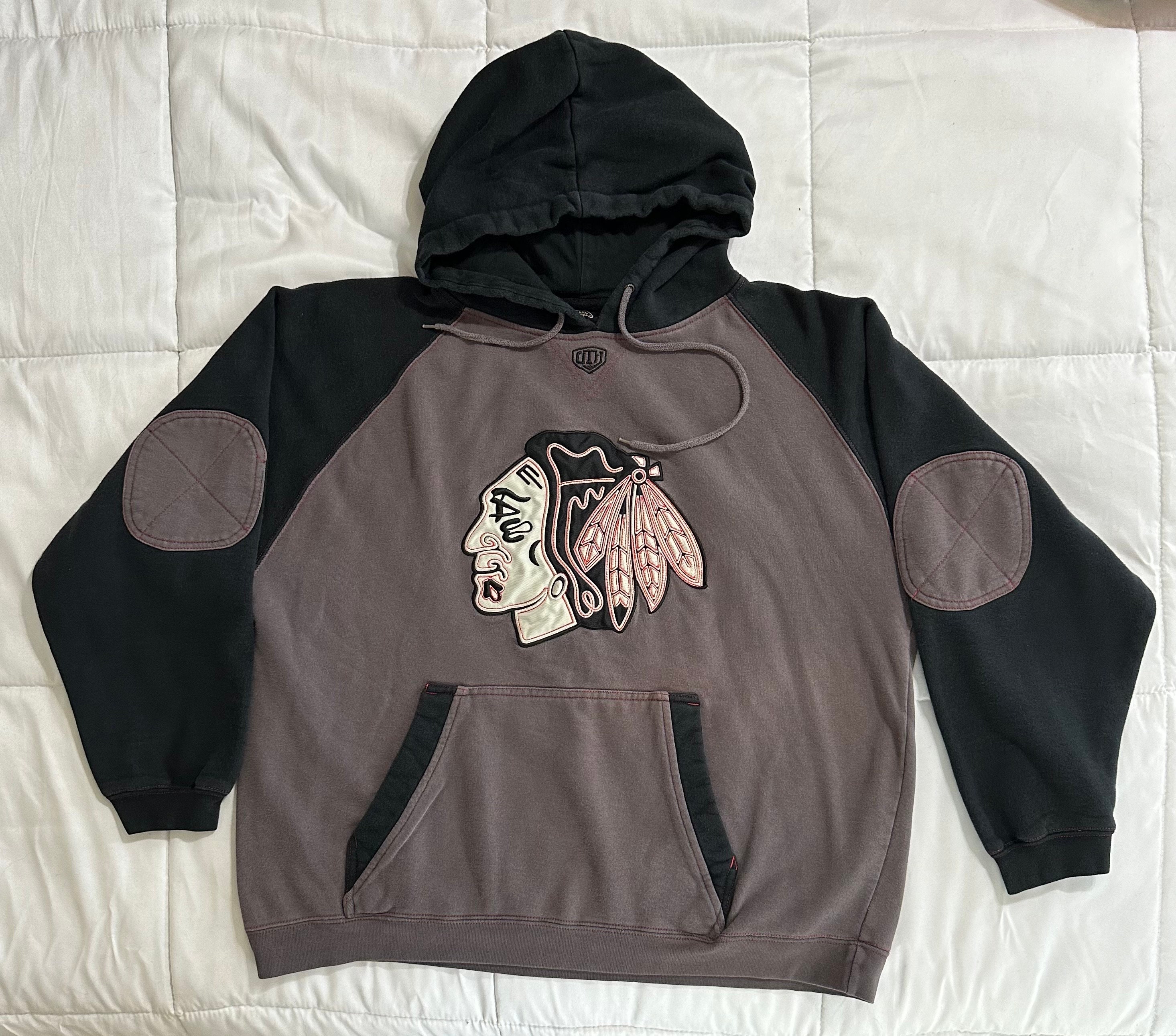 Old Time Hockey Vintage NHL Chicago Blackhawks Hoodie Men s Size L