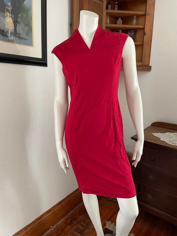 Vintage 90’s Doncaster Crimson Dress - size 4P