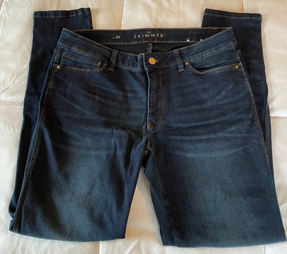 White House Black Market The Skimmer Blue Jeans Size 10 Like New