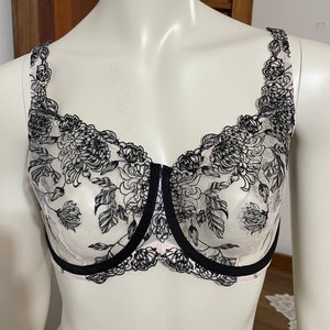 Custom Made Minimal Sheer Bra Made to Order, Wire Free, Full