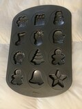 4 Different Holiday/Christmas Wilton Cookie Pan Molds.