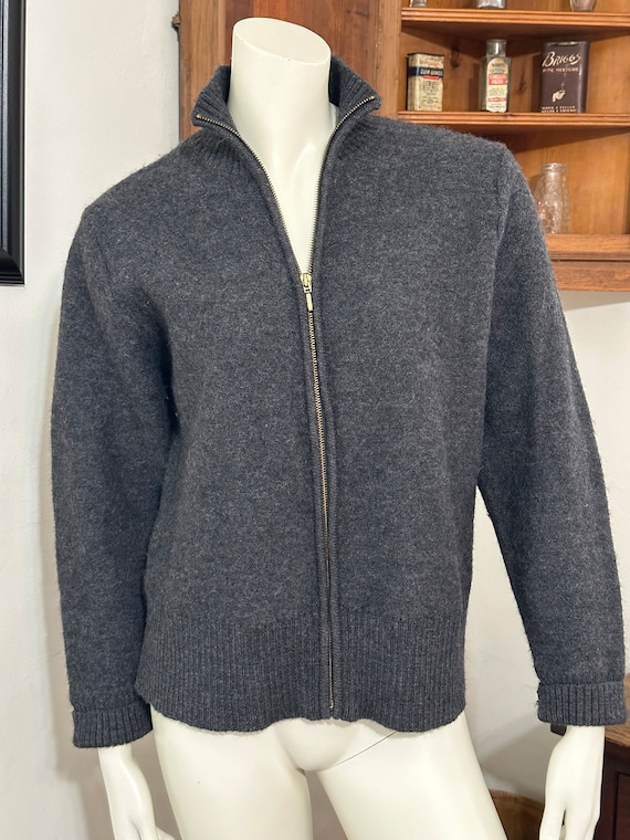 Karen Scott 100% Pure Wool Full Zip Cardigan/Jacke