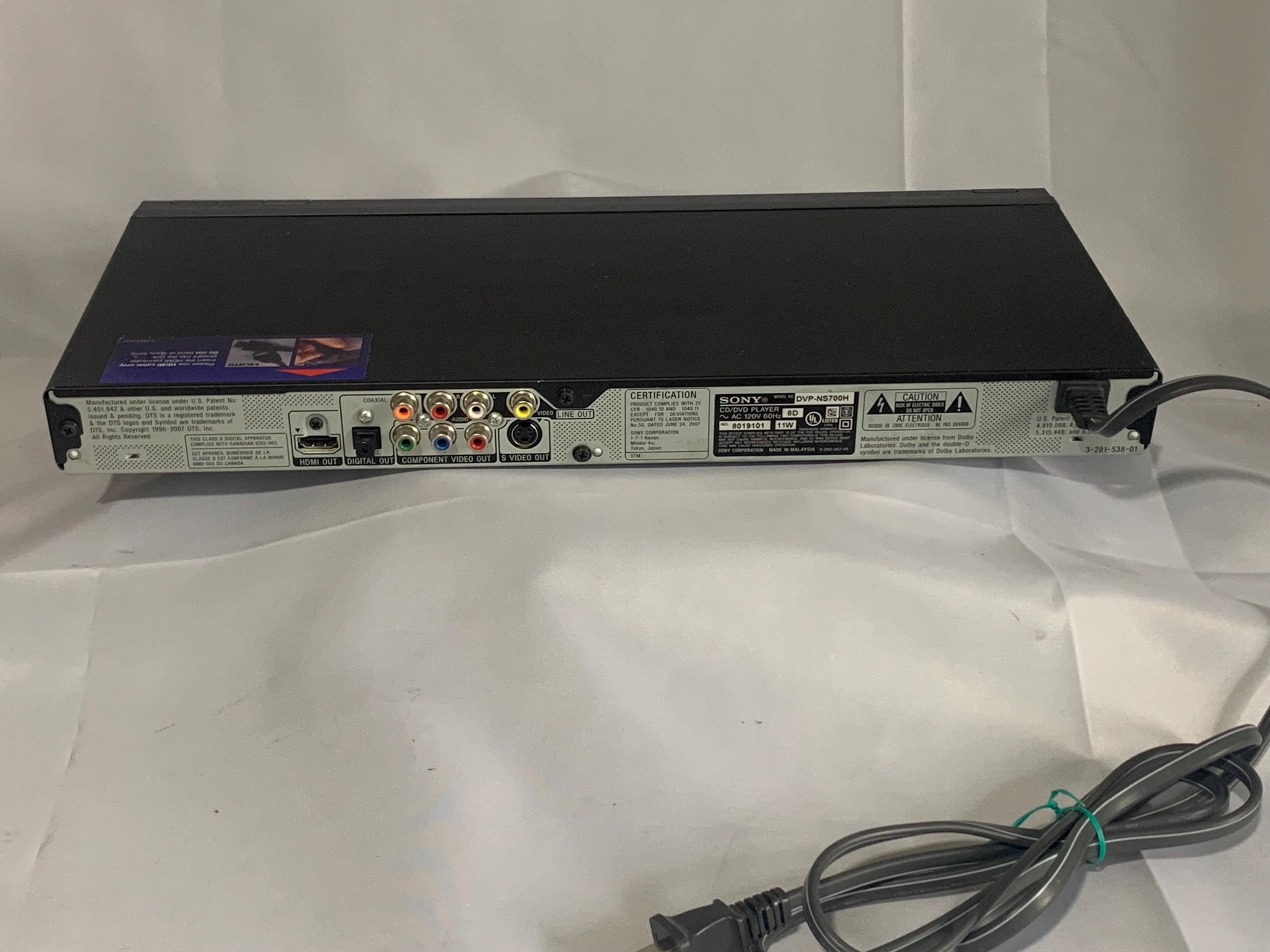 完動品 美品 SONY CD/DVDプレーヤー DVP-NS700H SONY - 完動品 美品 SONY CD/DVDプレーヤー DVP-NS700Hの通販 by
