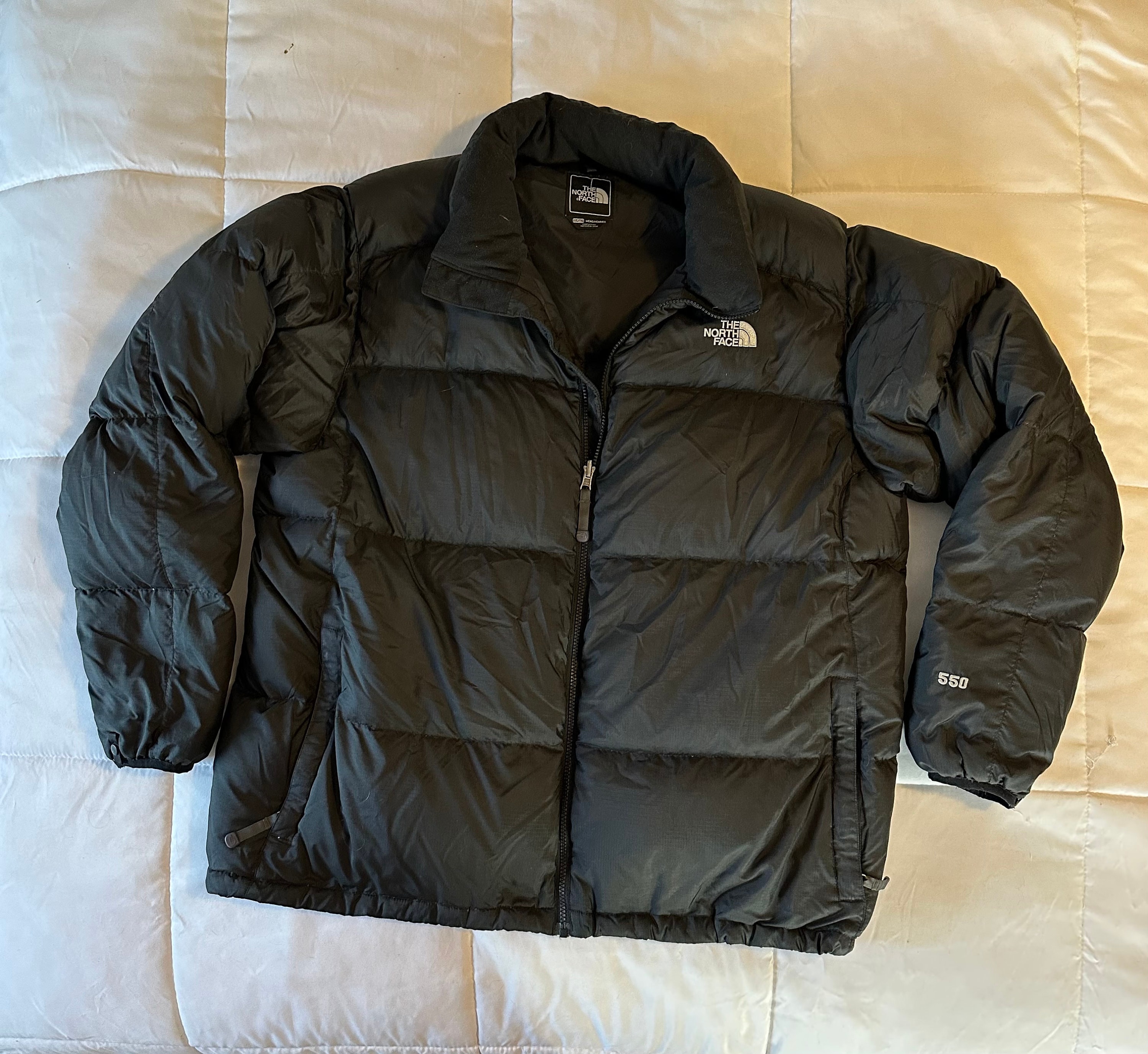 Vintage the North Face 550 Black Retro 100% Goose Down Jacket