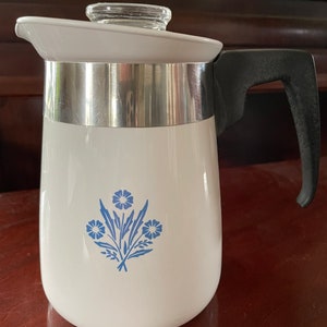 Vintage Corningware Percolator Coffee Pot Blue Cornflower Complete -  general for sale - by owner - craigslist