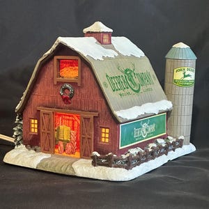 Hawthorne Village 2003 Thomas Kinkade John Deere Barn Limited