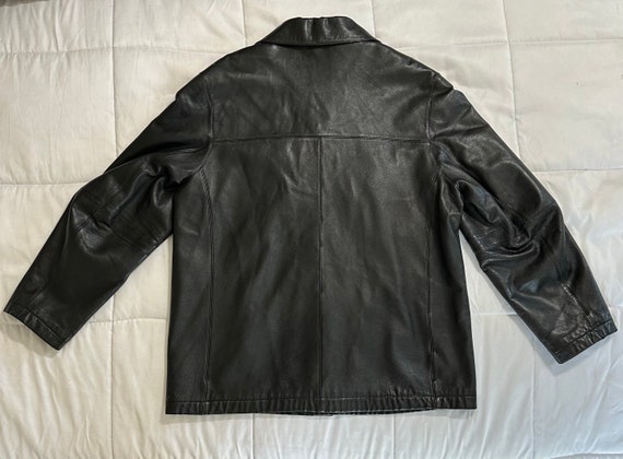 Pelle Studio Wilsons Black Leather Button-up Jacket - Size XL - Etsy