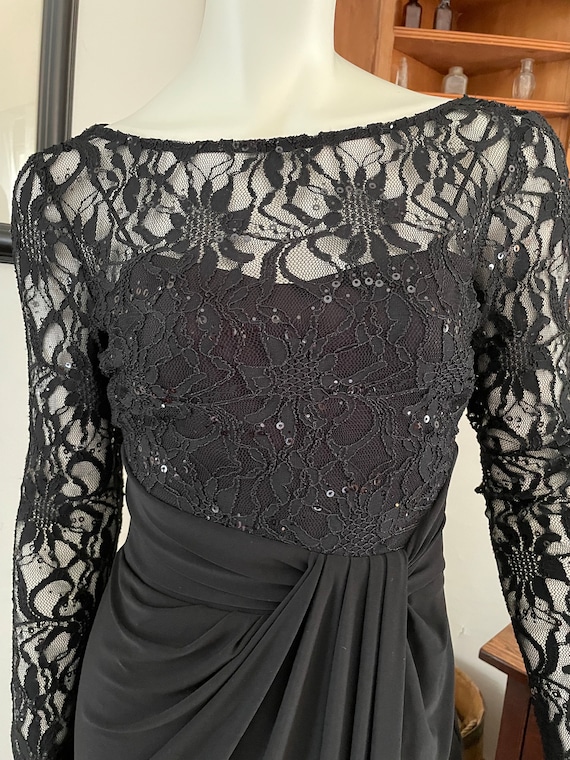 Vintage Ralph Lauren Black Formal Dress gown Size 2 Etsy UK
