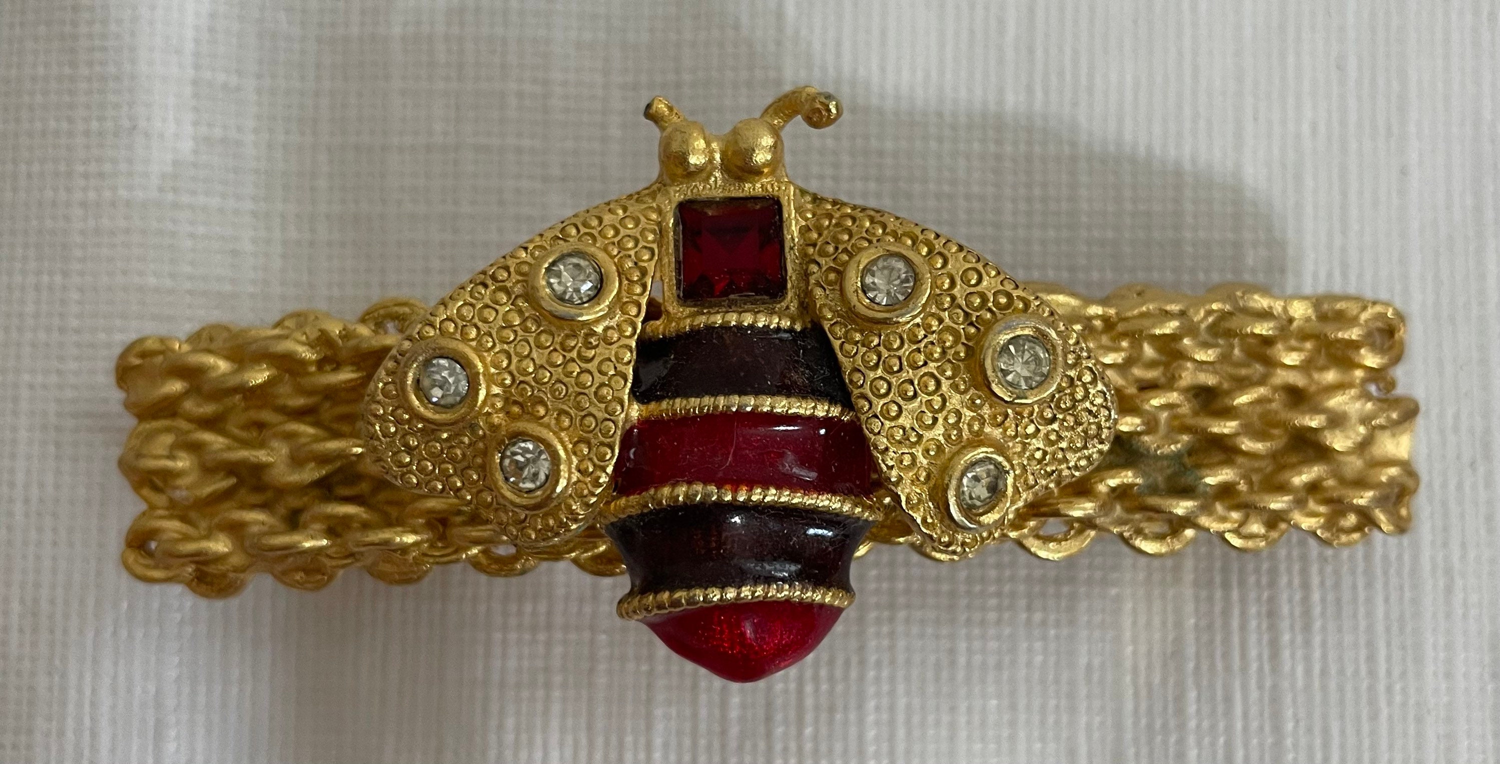 Bejeweled Bee Hair Barrette - Etsy display picture 1