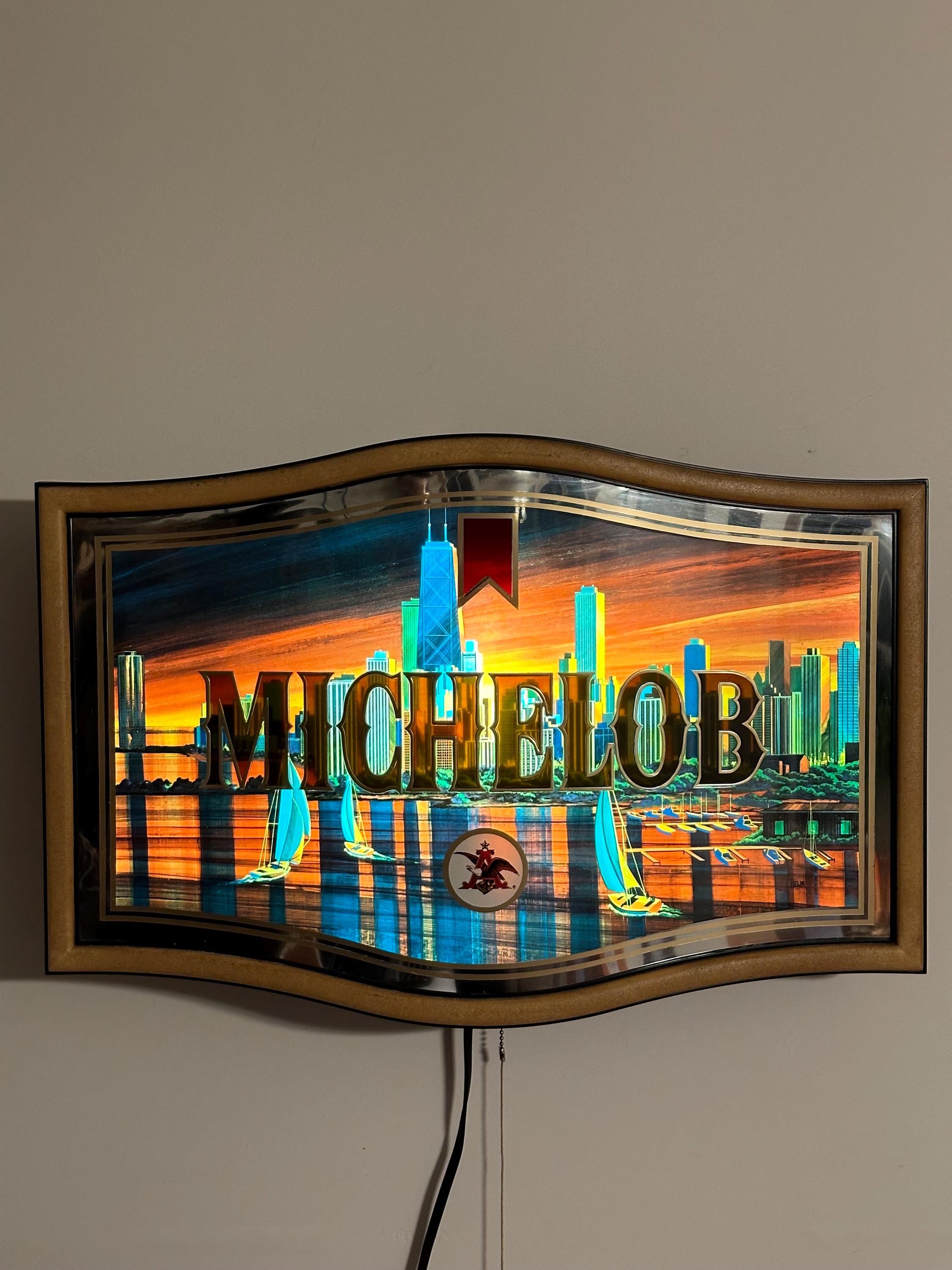 ★ 1980's ビンテージ MICHELOB ミケロブ 壁掛け アメリカ雑貨 ☆希少1980's ビンテージ MICHELOB ミケロブ 壁掛け アメリカ