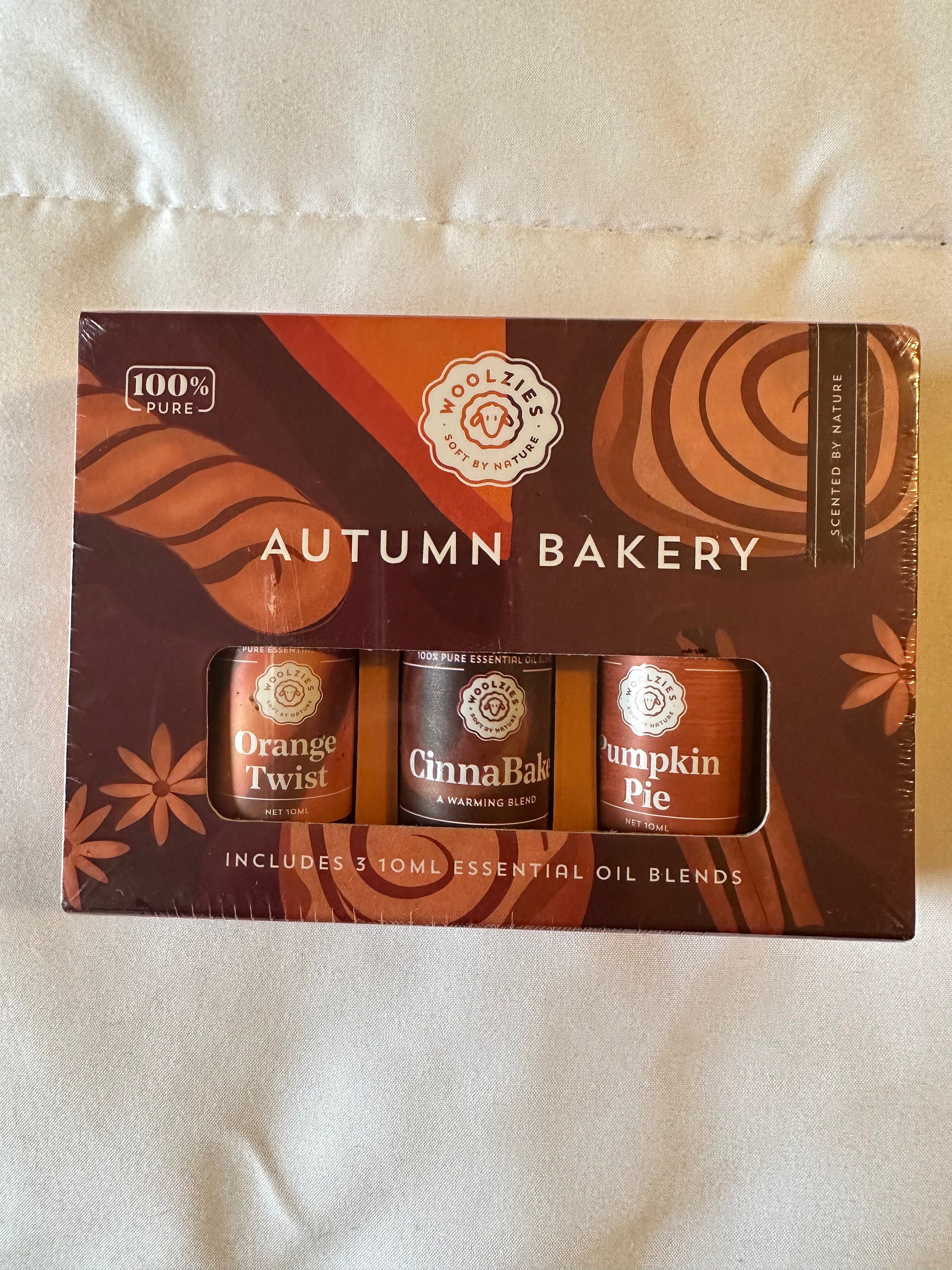 Woolzies Autumn Bakery Fall Essential Oil Set of 3 | Includes Pumpkin Pie,  Cinnabake & Orange Twist | 10ML