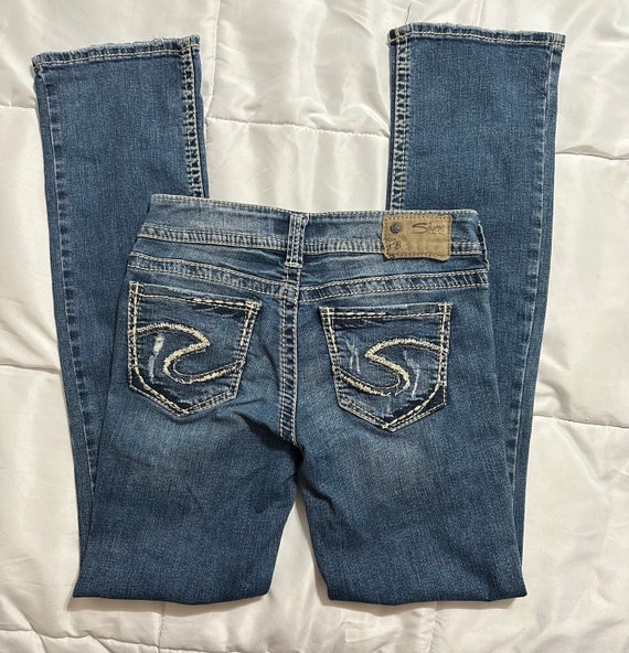 Silver Suki Mid Rise Slim Boot Jeans - W27/L33 - image 3