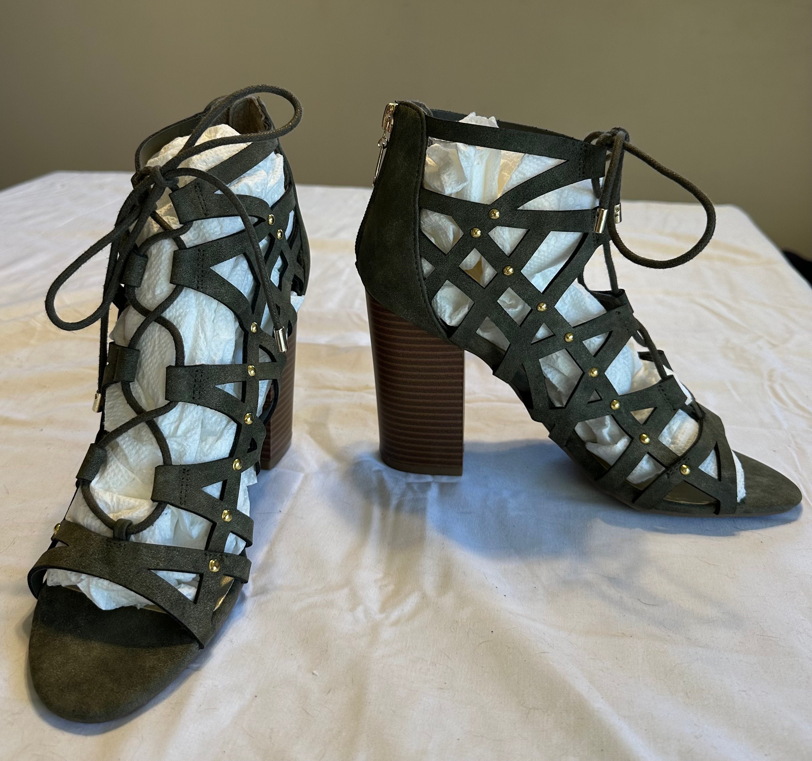 Guess lace up heels sale