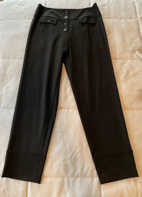 Bloomingdales Womens Black Dress Pants Size 12 Like New 