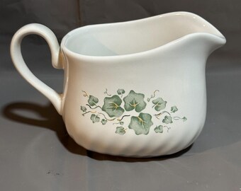 Vintage 80’s Corelle Coordinates Stoneware Callaway Ivy Gravy Boat or Syrup Pitcher