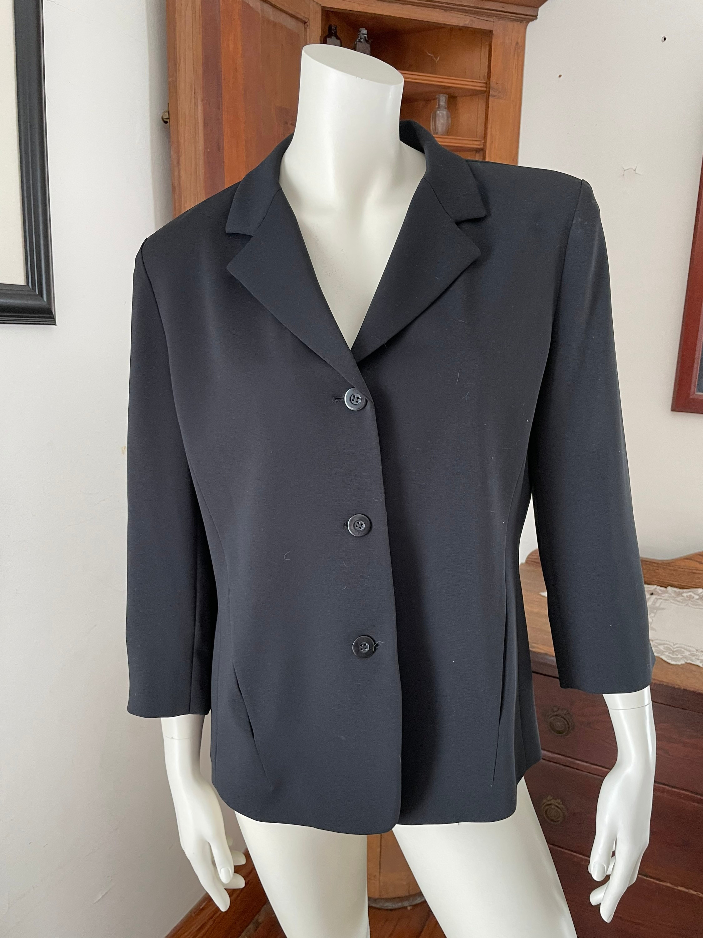 Josephine Chaus Black Blazer Jacket Size 12 Etsy