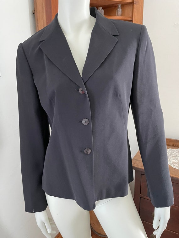 Talbots Pure Silk Black Jacket - Size 8