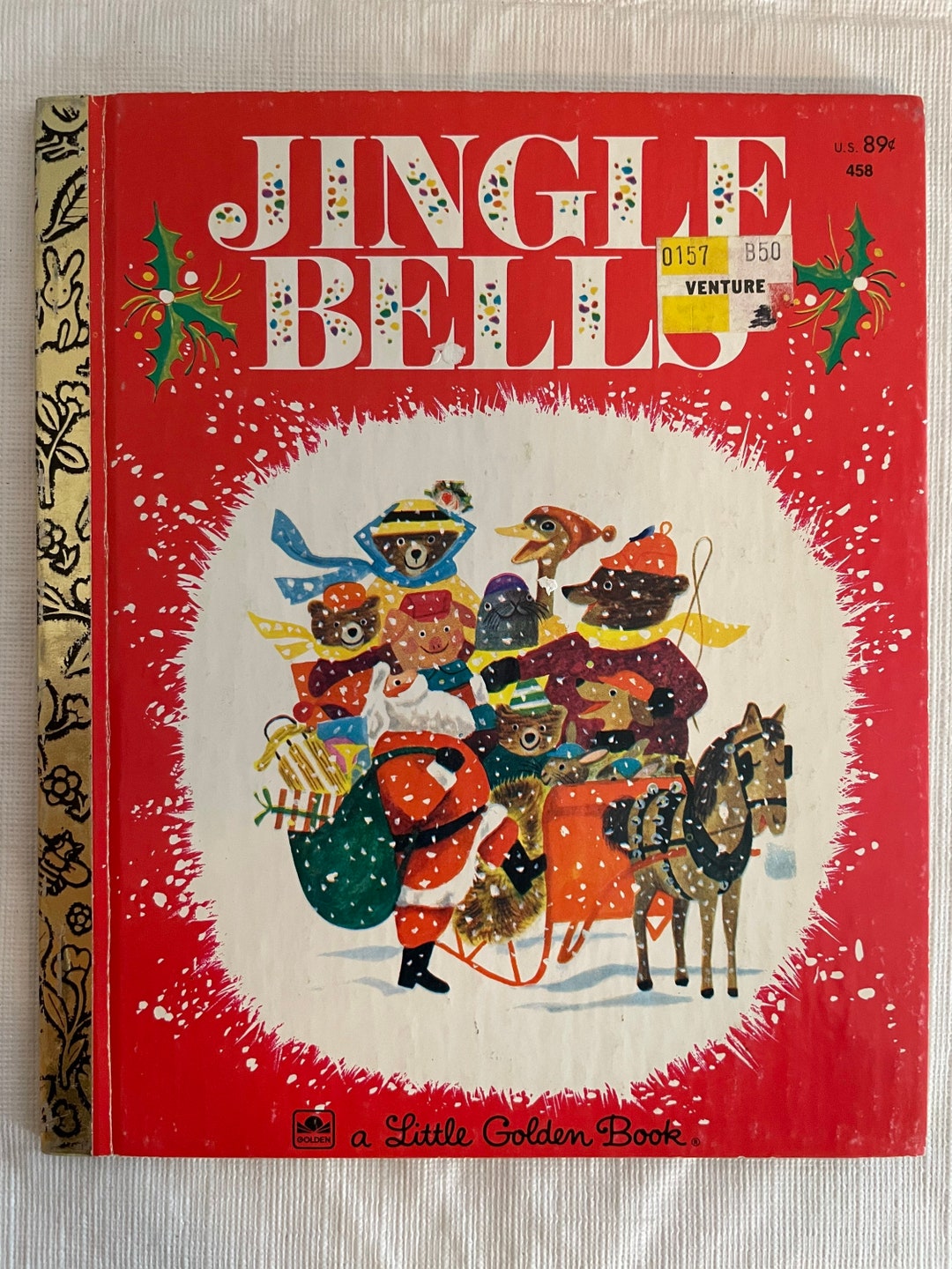 Jingle Bells 1964 a Little Golden Book First Edition Etsy