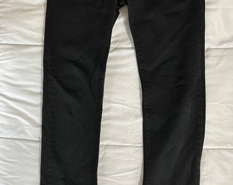 ✨新品タグ付き✨ARMANI JEANS 濃紺 イタリア製 Size30 Armani Black Button Fly Jeans - Tag Size 30 - Etsy