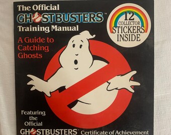 Children’s vintage book The Official Ghostbusters Training Manual by Chris Brown