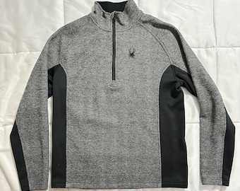 Spyder | Sweaters | Spyder Mens Outbound 2 Zip Midweight Core Sweaterelbblkthg Large | Poshmark