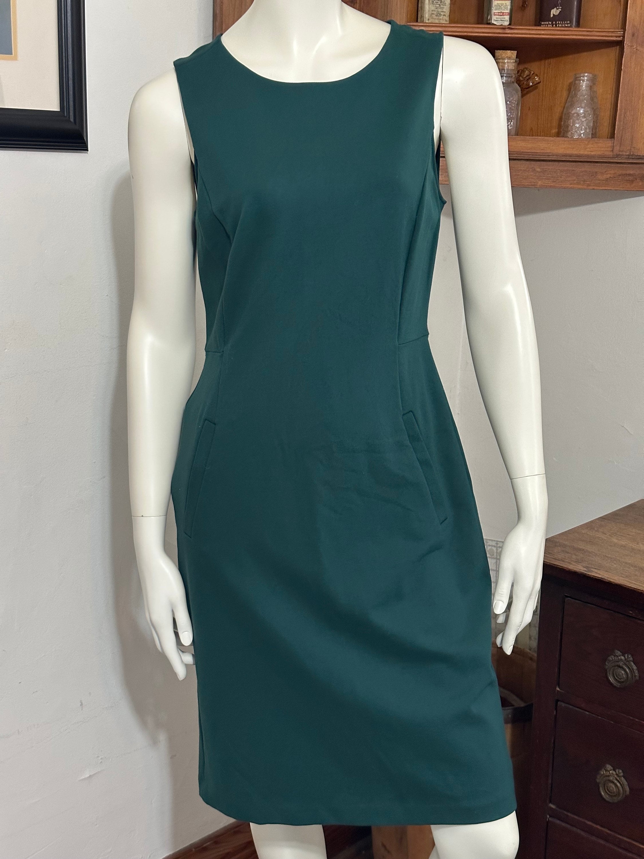 Lands End Stretch Sleeveless Ponte Sheath Dress With Pockets - Black,  Green, Red, or Blue- Size 10 - NWOT - Etsy